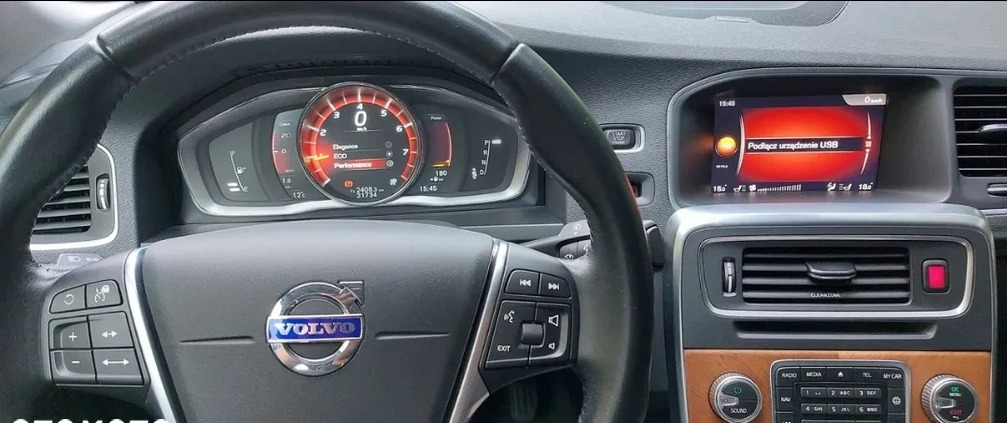 Volvo S60 cena 92000 przebieg: 34000, rok produkcji 2017 z Kraków małe 596
